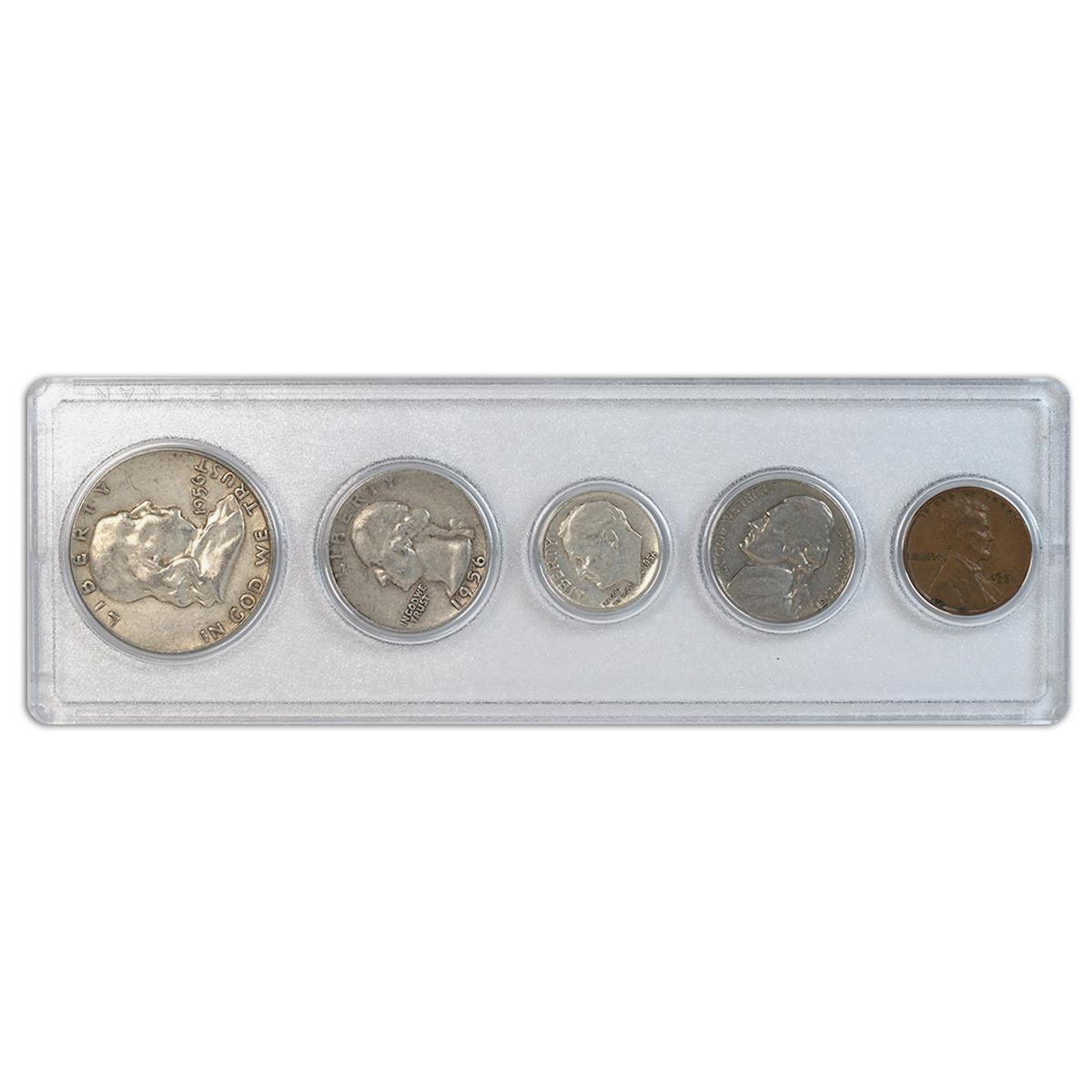 1956 Year Set 5 Coins in Very Fine or Better Condition