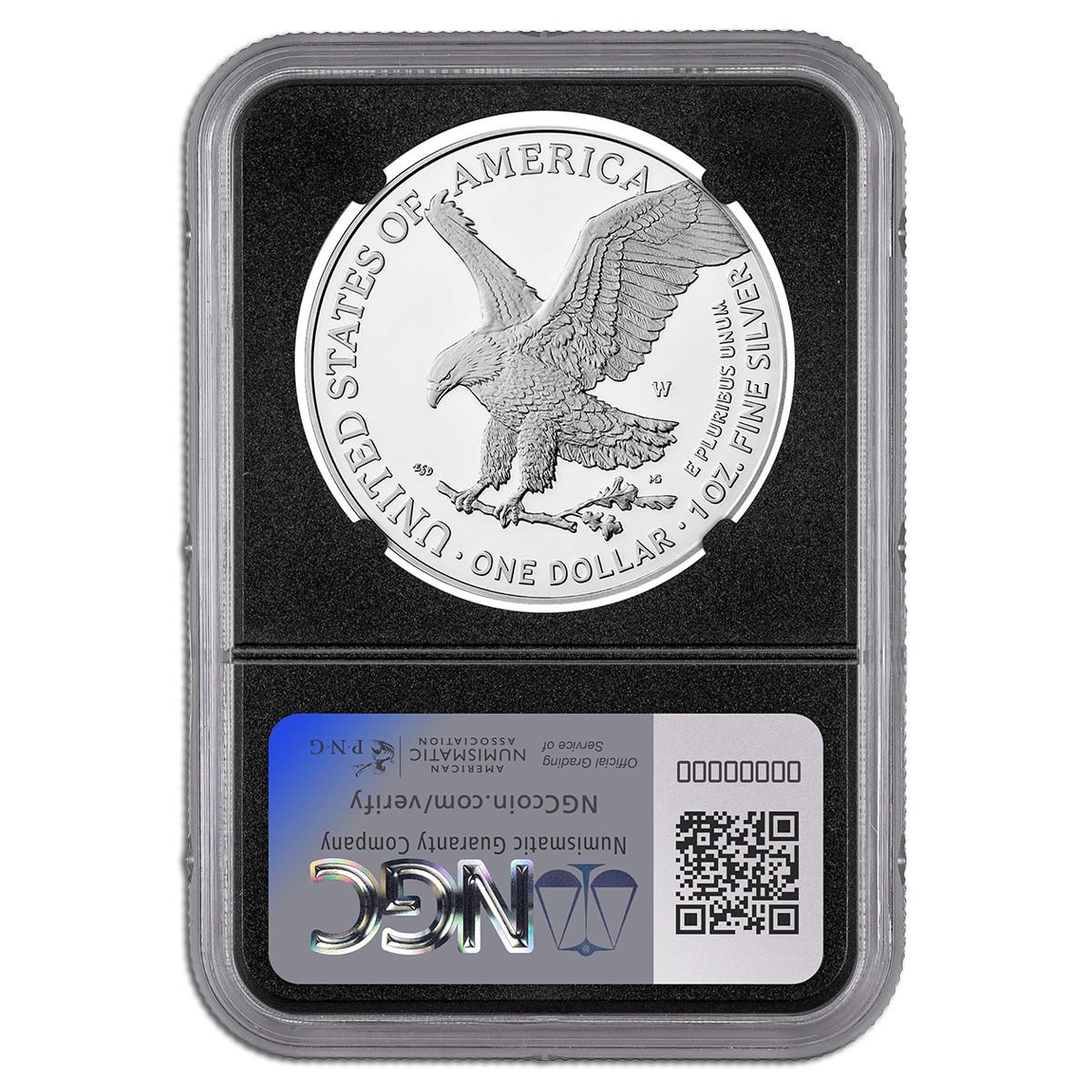 2025-W Proof Silver Eagle NGC PF70 UCAM Black Label 1 of 25