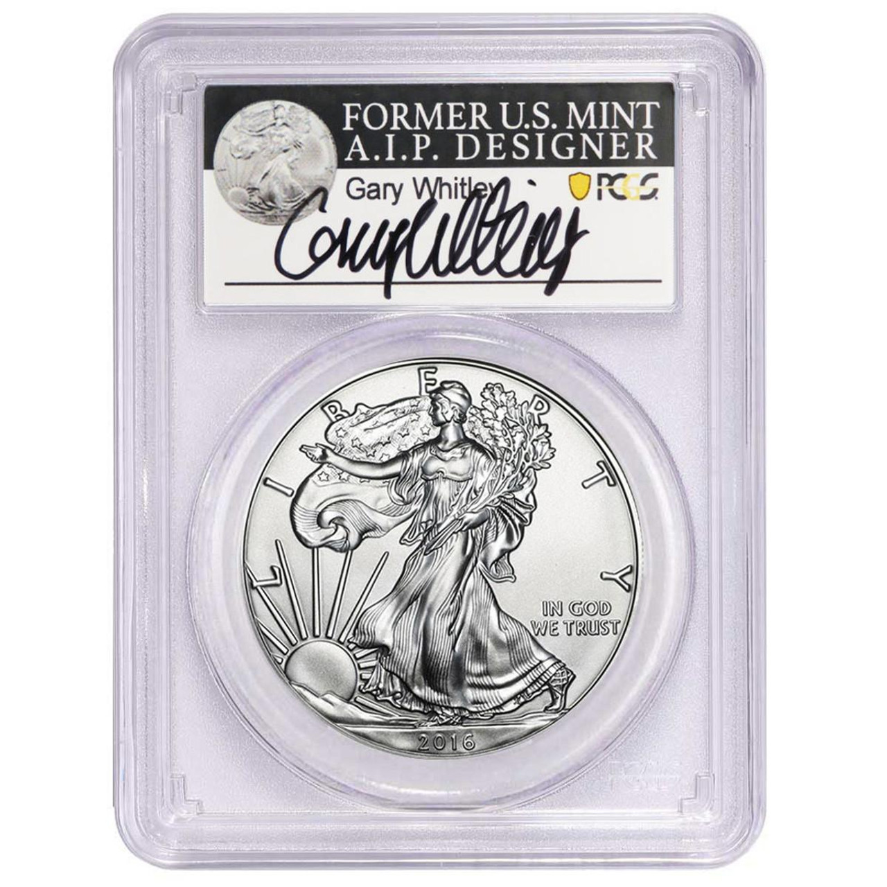 PCGS 2016 MS70 30thアニバーサリー＄1コイン 銀貨 3.6万円 アメリカ 2016 1ドル 銀貨 PCGS MS70 イーグル 30周年記念 81190035