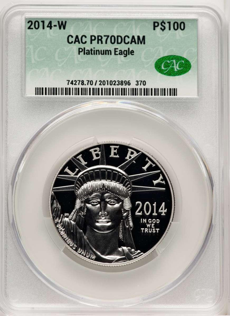 Bullionshark 2014-W $100 Modern Bullion Coin CACG MS70 DCAM    - HAT507148002