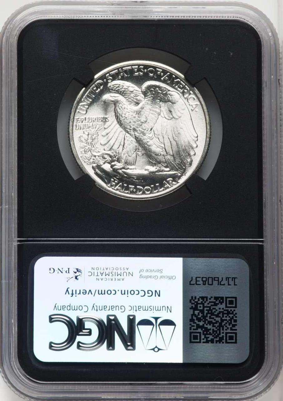 1939 50C Walking Liberty Half Dollar Coin NGC MS67 + | Rare