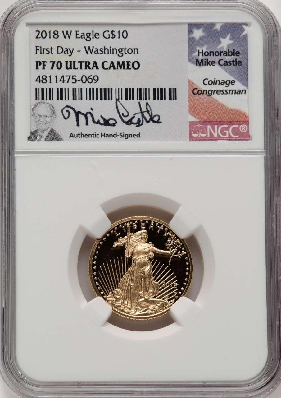 Bullionshark 2018-W G$10 Modern Bullion Coin NGC MS70 UCAM    - HAT762570272