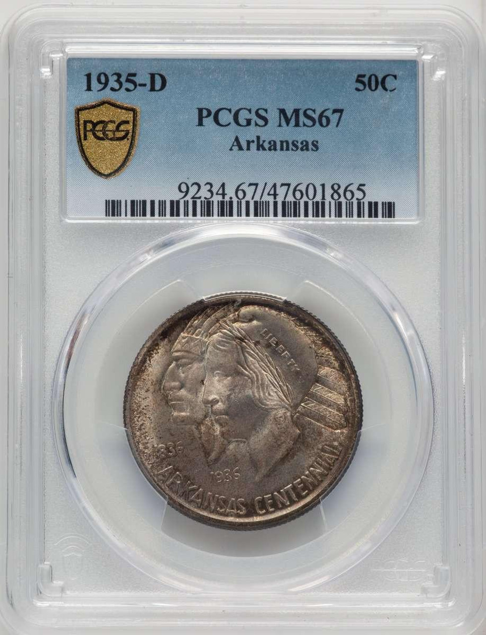 Bullionshark 1935-D 50C Commemorative Silver Coin PCGS MS67   - HAT773878001