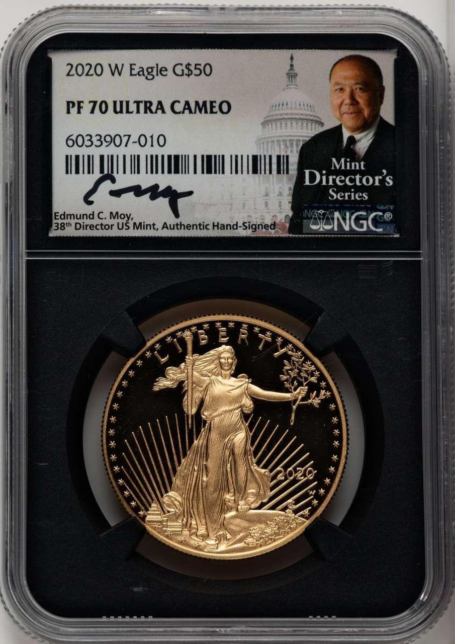 Bullionshark 2020-W $50 Modern Bullion Coin NGC MS70 UCAM    - HAT774233007