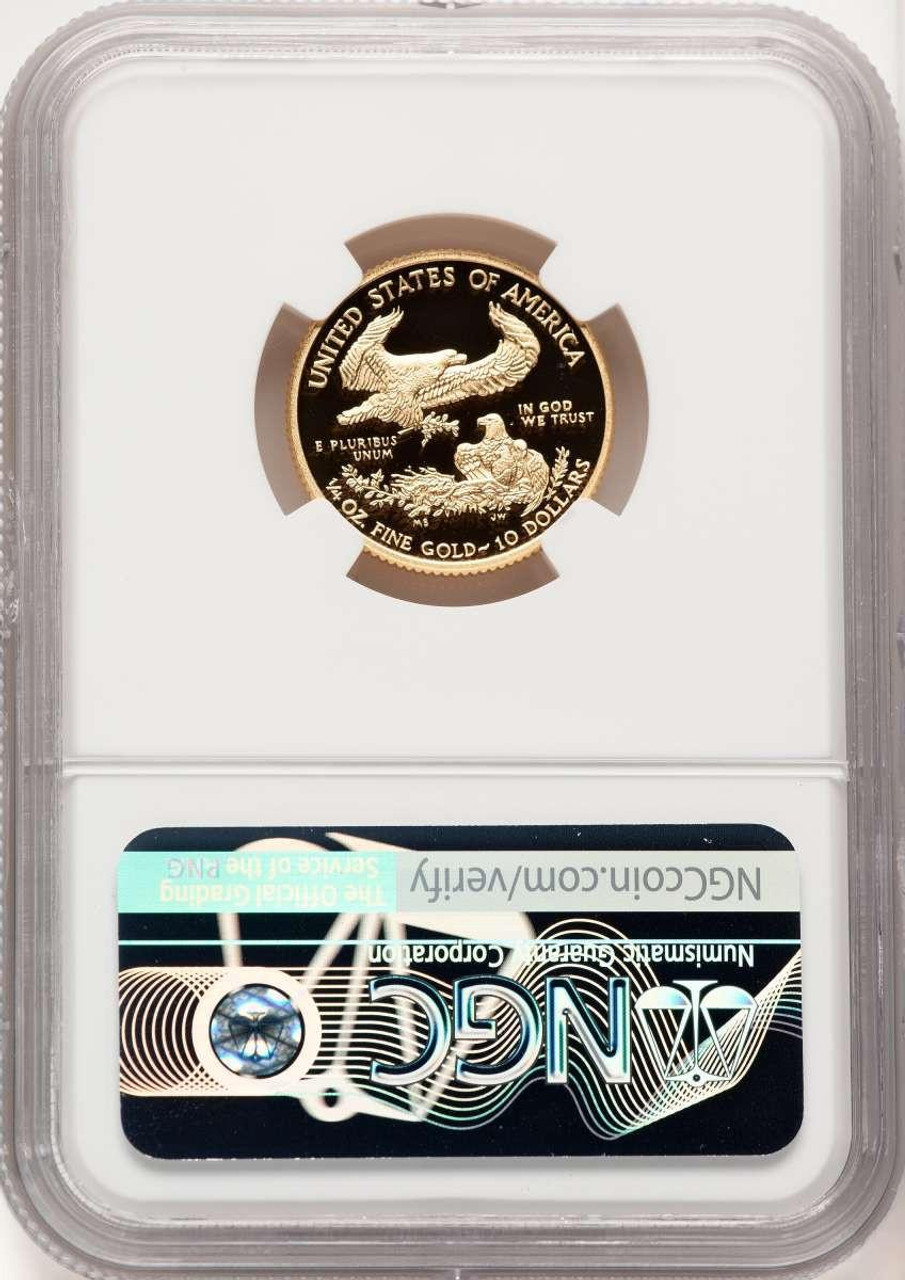 2014-W $10 Modern Bullion Coin NGC PF70 UCAM Quarter-Ounce