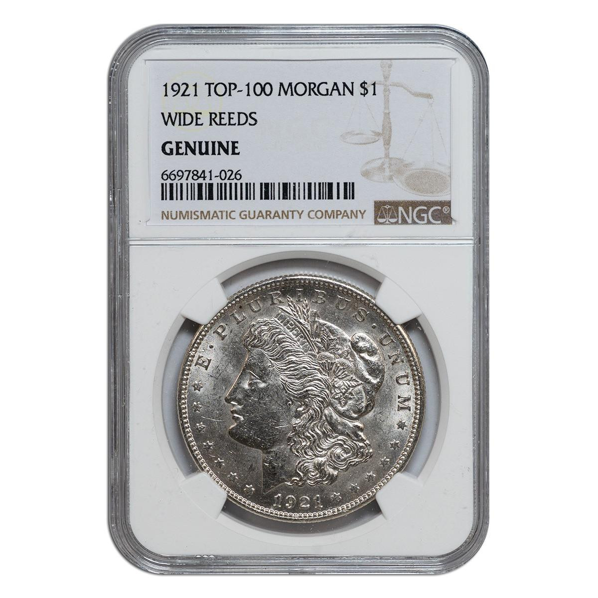 1921 Morgan Dollar NGC Genuine 