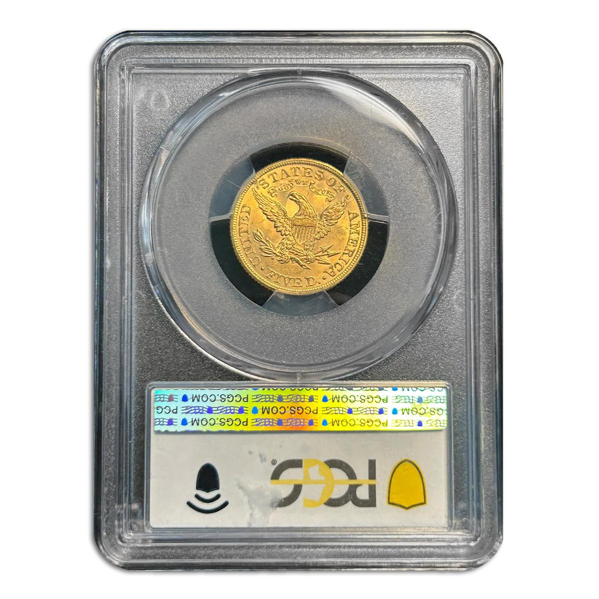 1891 Gold $5 Liberty PCGS MS64 CAC