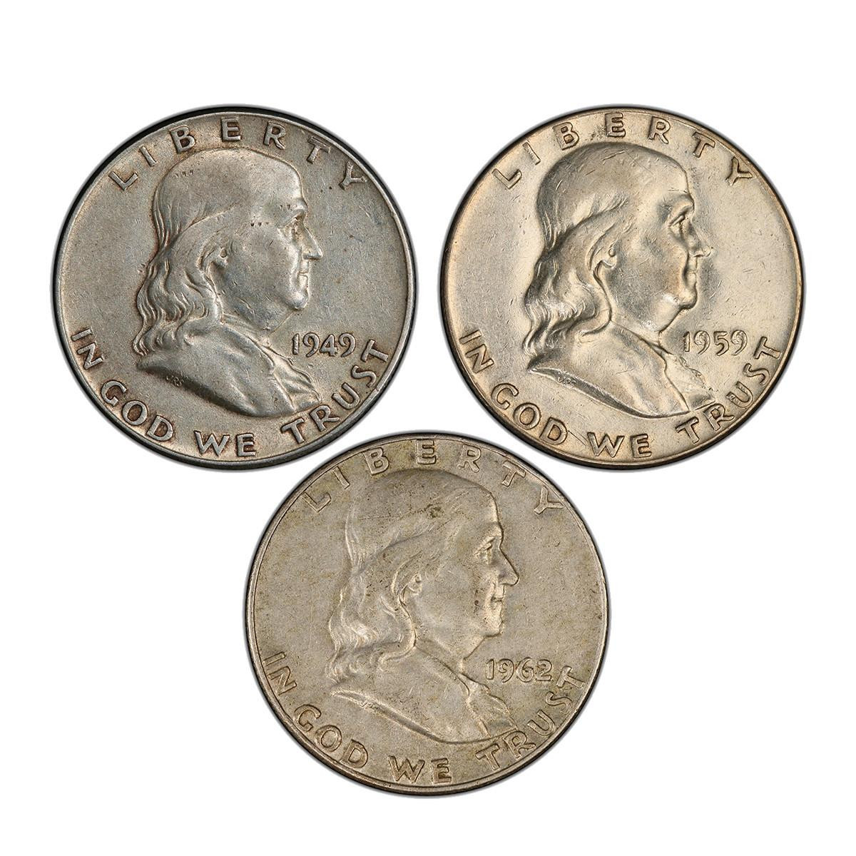 Decade Collection of Franklin Half Dollars (Random Dates)