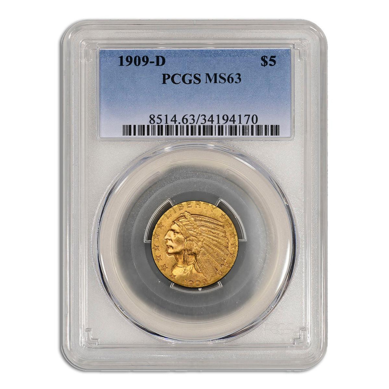 1934年 インド カッチ 5K 硬貨 ジョージ5世 MS63 1934年 インド