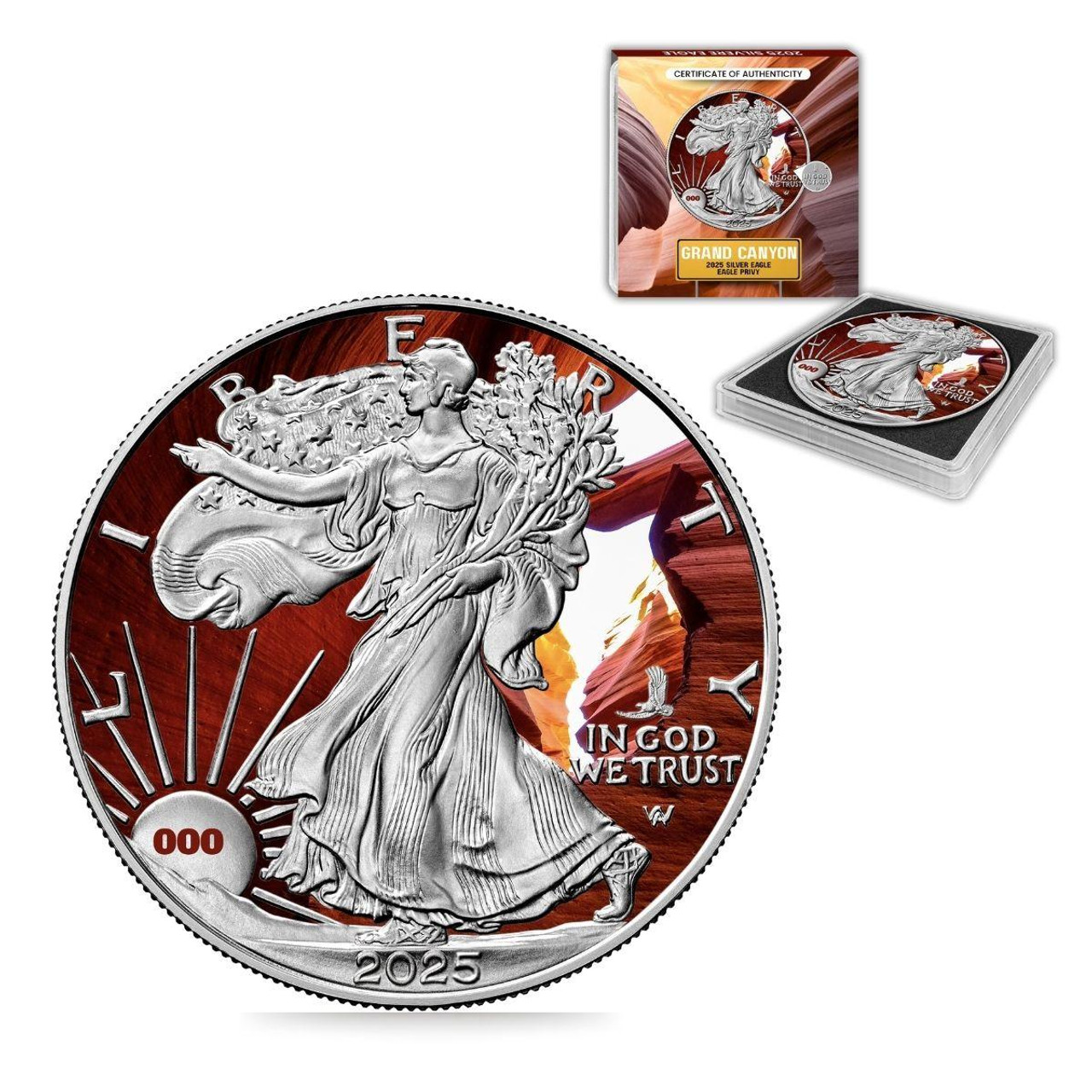  2025 Eagle Privy Silver Eagle Grand Canyon Edition - Natural Wonder Series 