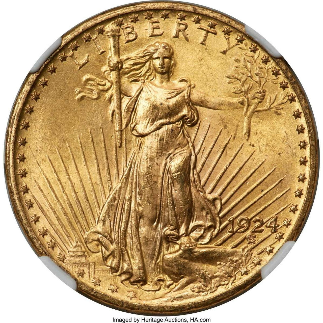 Bullionshark 1924 $20 Saint Gaudens Double Eagle Coin NGC MS67 - HAT776141046 