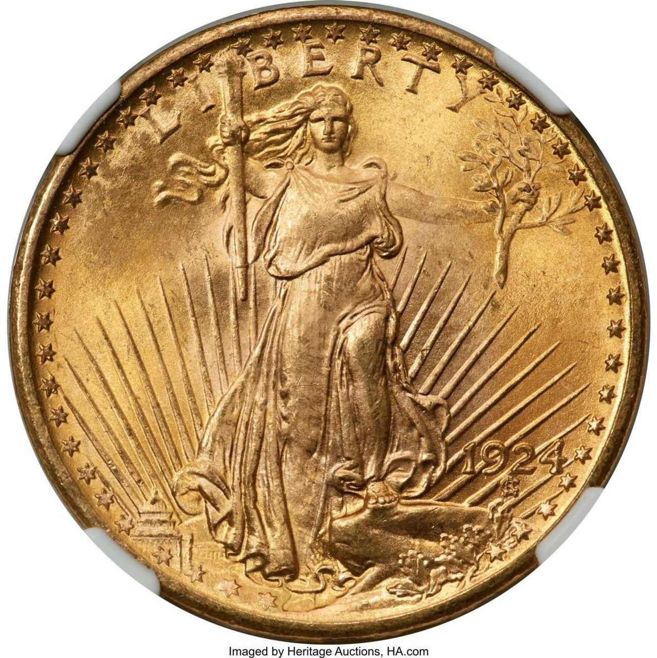 Bullionshark 1924 $20 Saint Gaudens Double Eagle Coin NGC MS67 - HAT776141048 