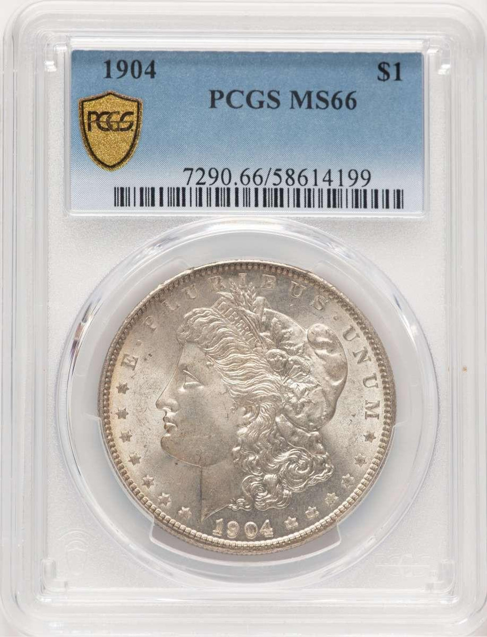 Bullionshark 1904 S$1 Morgan Silver Dollar Coin PCGS MS66 - HAT777159007 