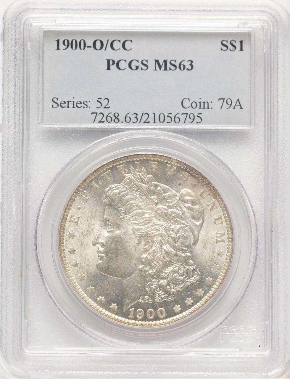 Bullionshark 1900-O/CC S$1 Morgan Silver Dollar Coin PCGS MS63 - HAT778946003 