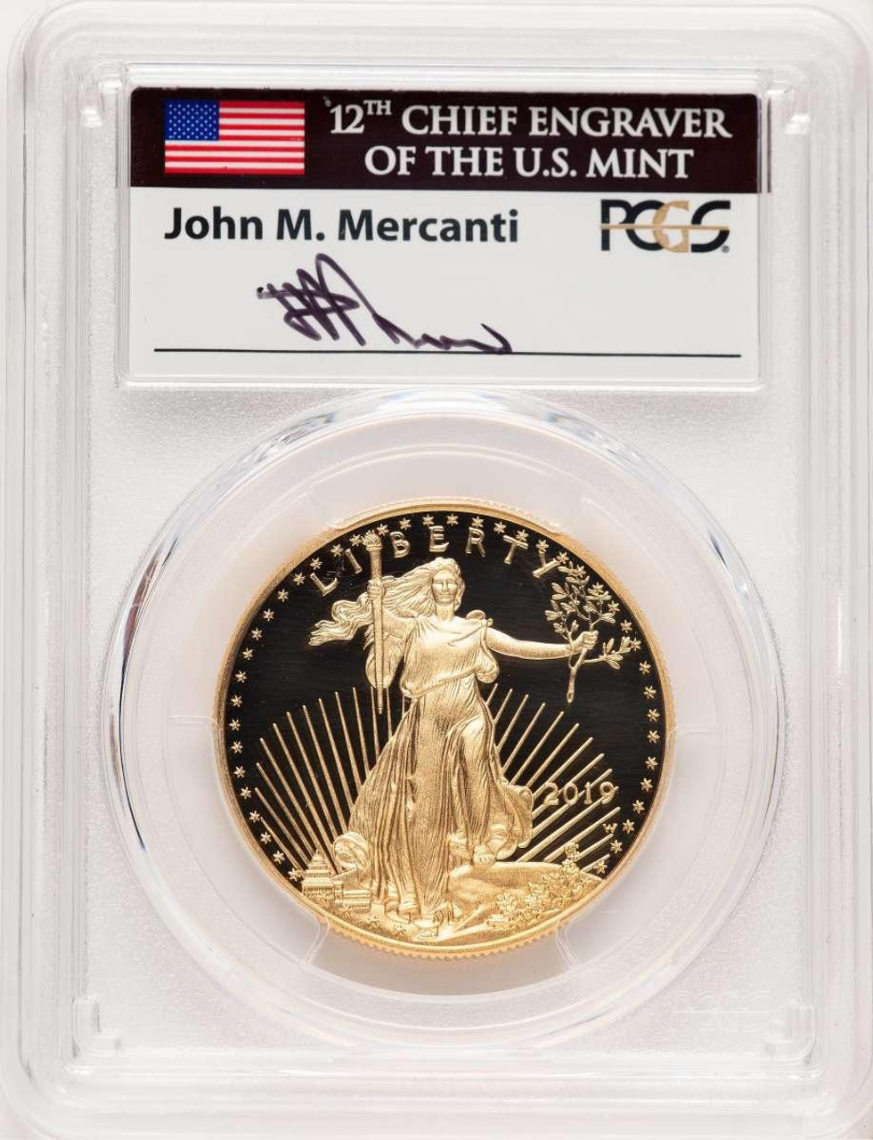 Bullionshark 2019-W $50 1 oz American Gold Eagle Coin PCGS MS70 - HAT521593024 