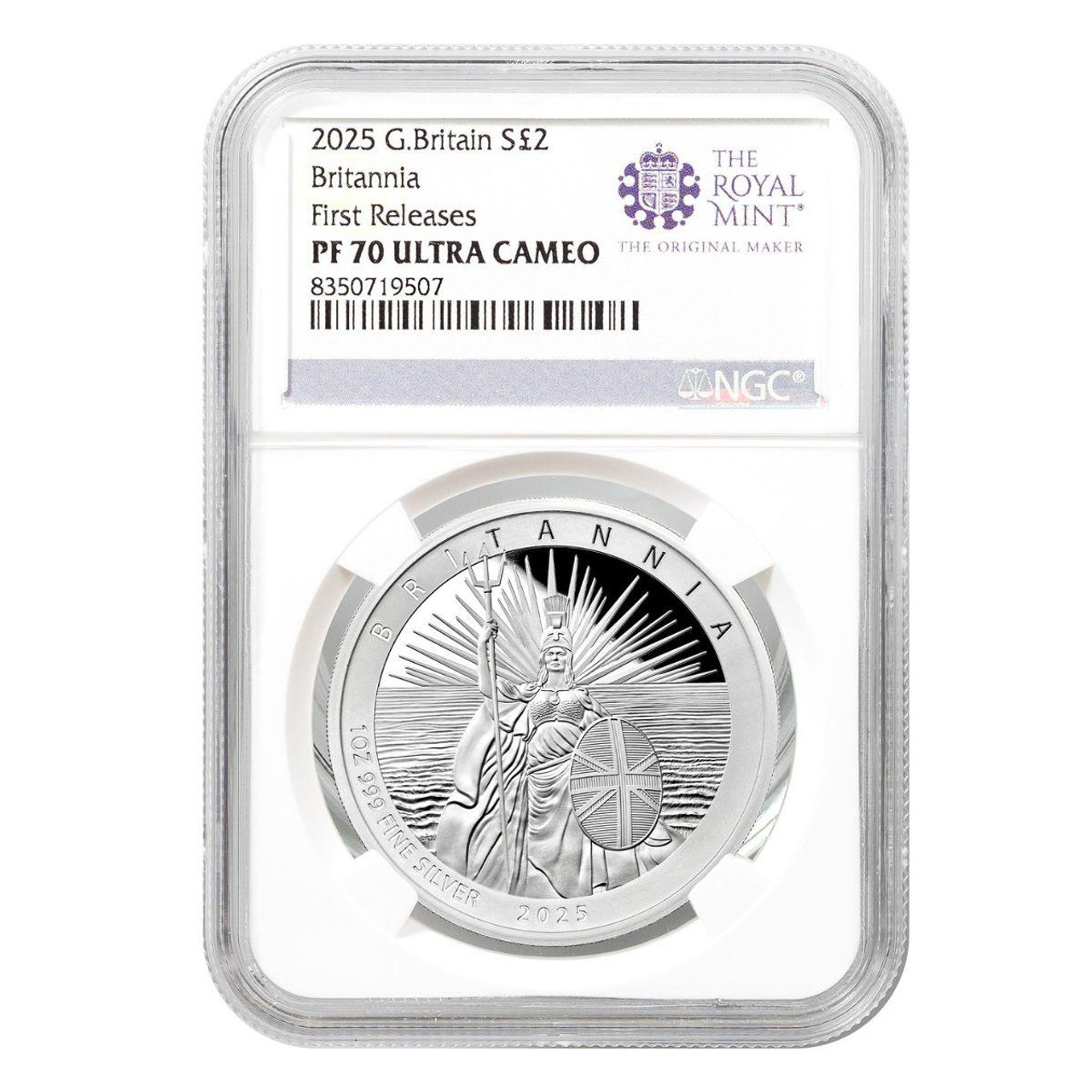  2025 1 oz Silver Britannia NGC PF70 UCAM First Releases 