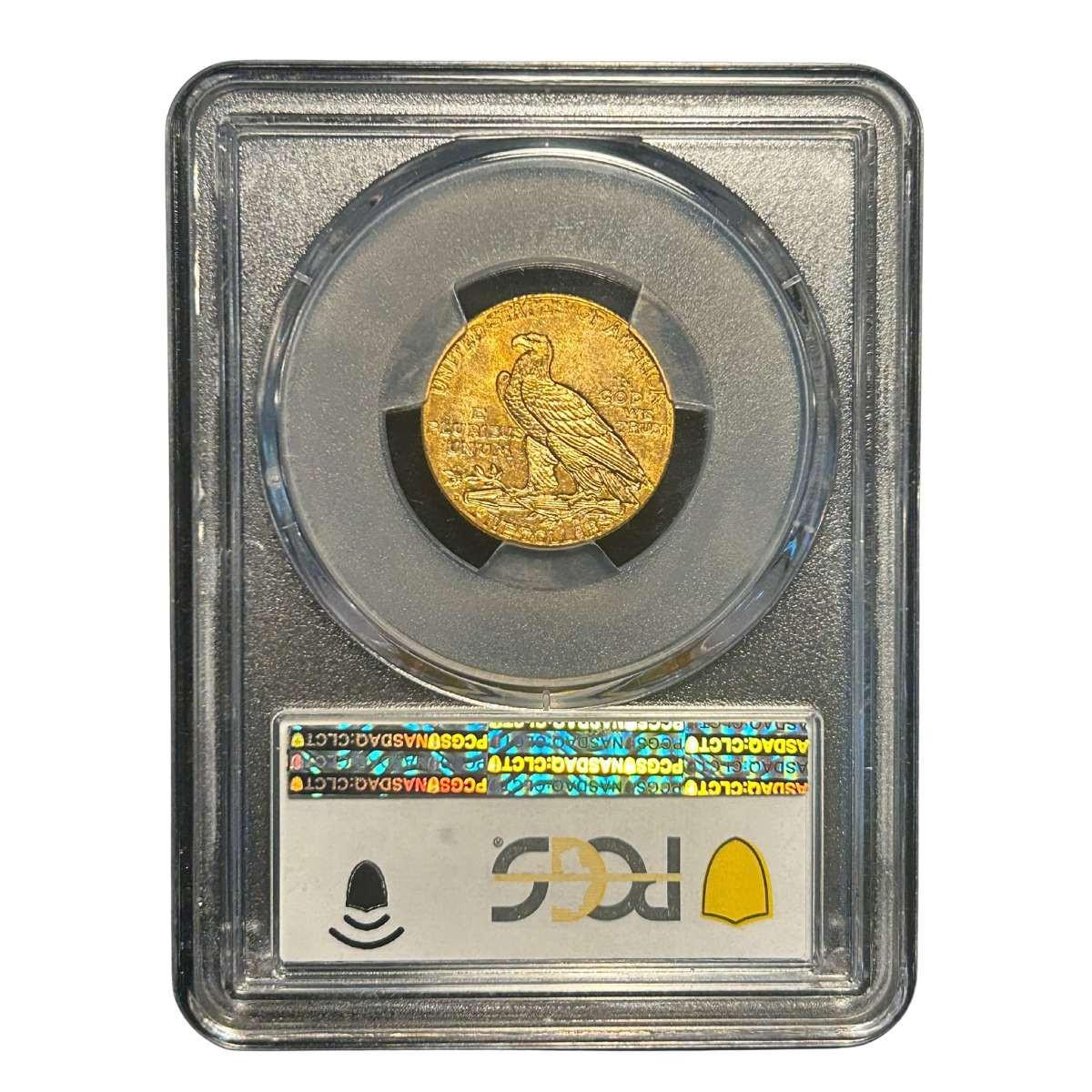 1909-D $5 Gold Indian Head Half Eagle PCGS MS64 CAC
