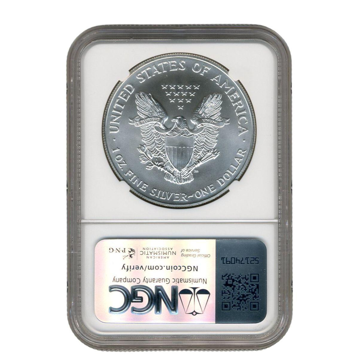 2001 Silver Eagle NGC MS69 - Overlooked Rarity