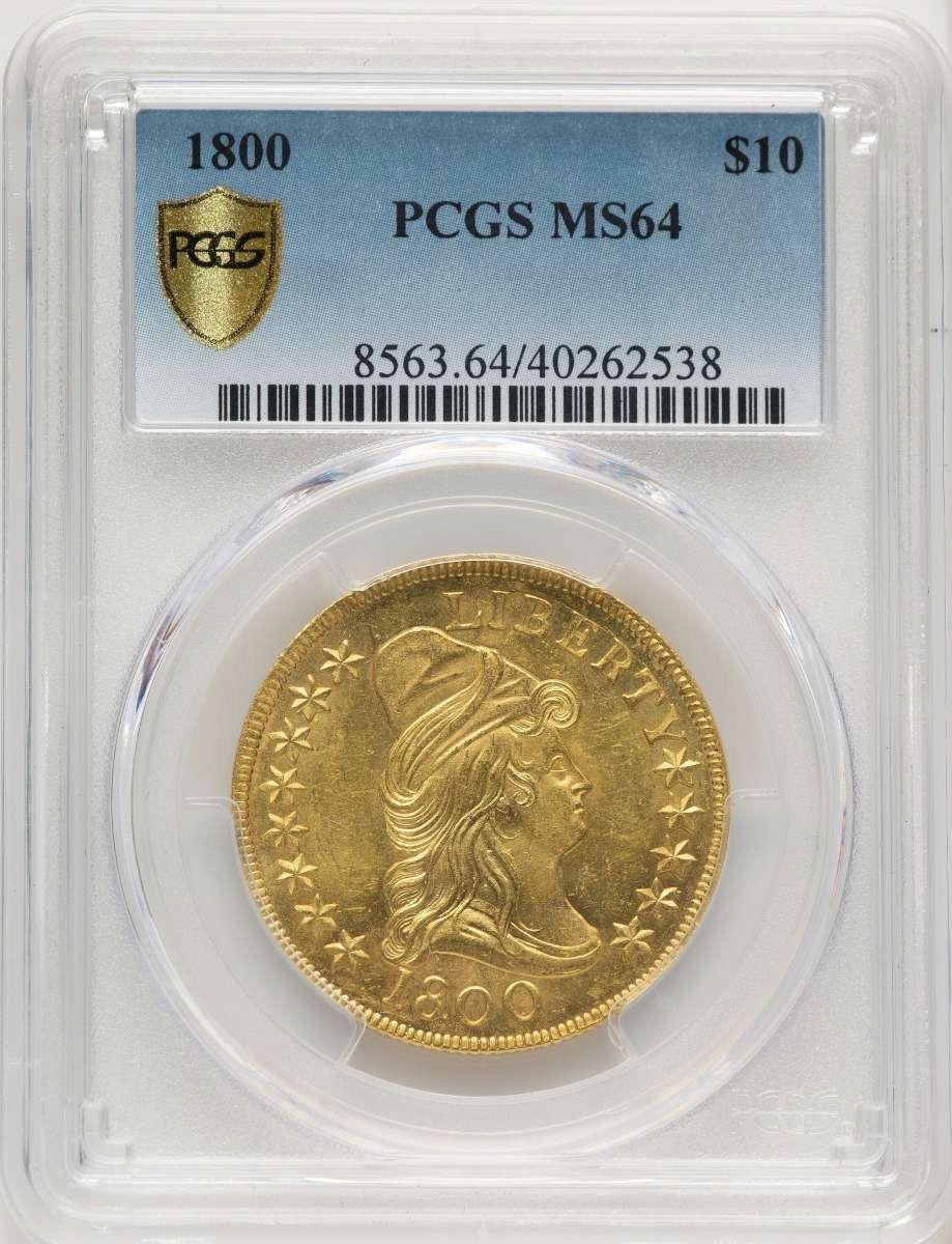 Bullionshark 1800 $10 Early Eagle Coin PCGS MS64 - HAT910587007 