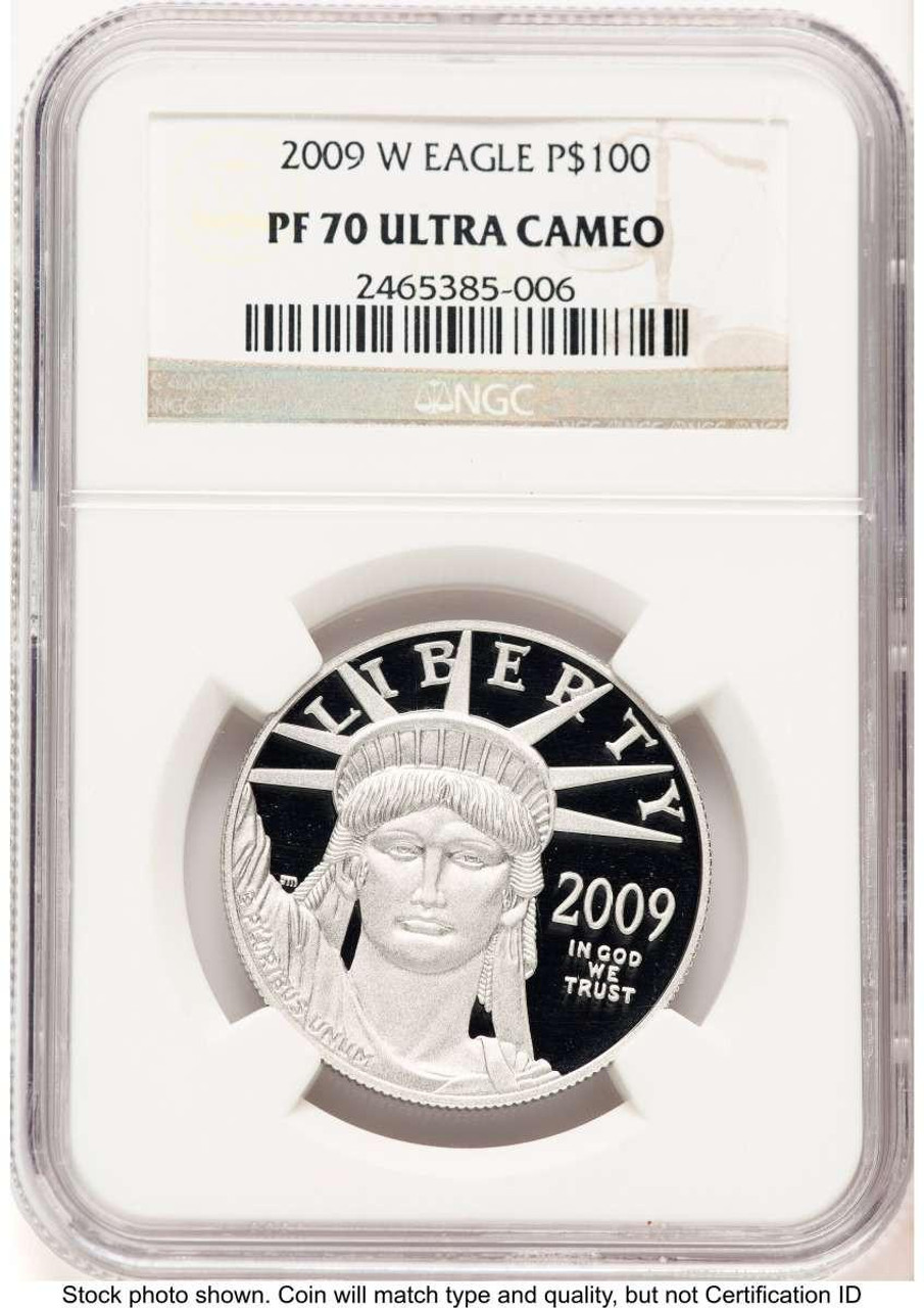 Bullionshark 2009-W $100 Modern Bullion Coin NGC MS70   One-Ounce Platinum Eagle - HAT522240061 