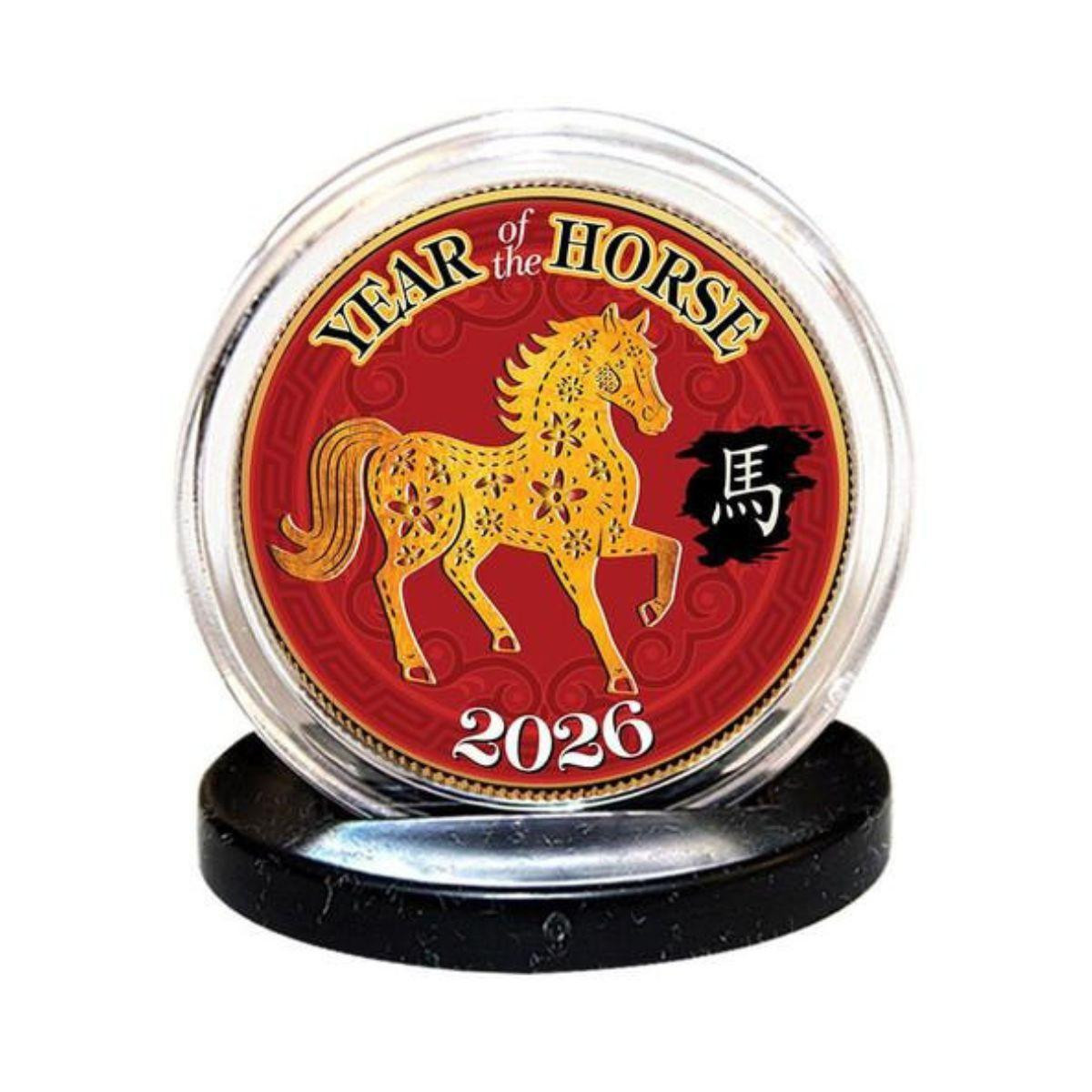 2026 “Year of the Horse” JFK 24KT Gold-Plated Half Dollar