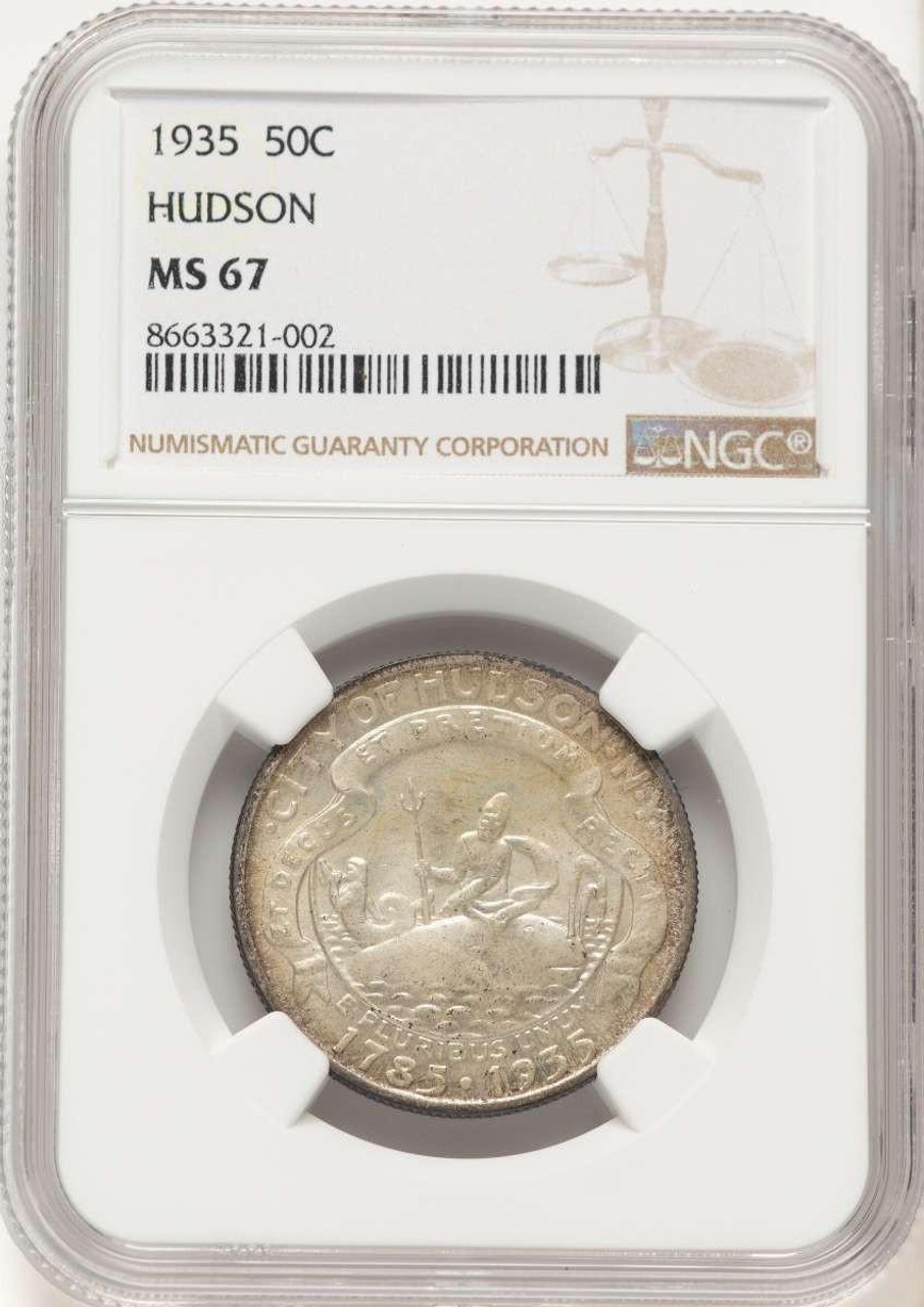 Bullionshark 1935 50C Commemorative Silver Coin NGC MS67   Hudson - HAT781742001  Bullionshark 1935 50C Commemorative Silver Coin NGC MS67   Hudson - HAT781742001