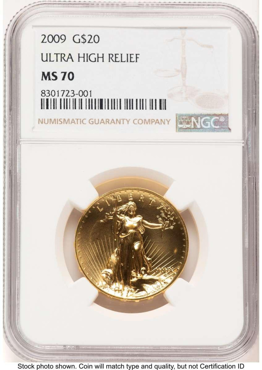 Bullionshark 2009 $20 Gold High Relief Coin NGC MS70   One-Ounce Gold Ultra  Twenty Dollar - HAT780874036  Bullionshark 2009 $20 Gold High Relief Coin NGC MS70   One-Ounce Gold Ultra  Twenty Dollar - HAT780874036