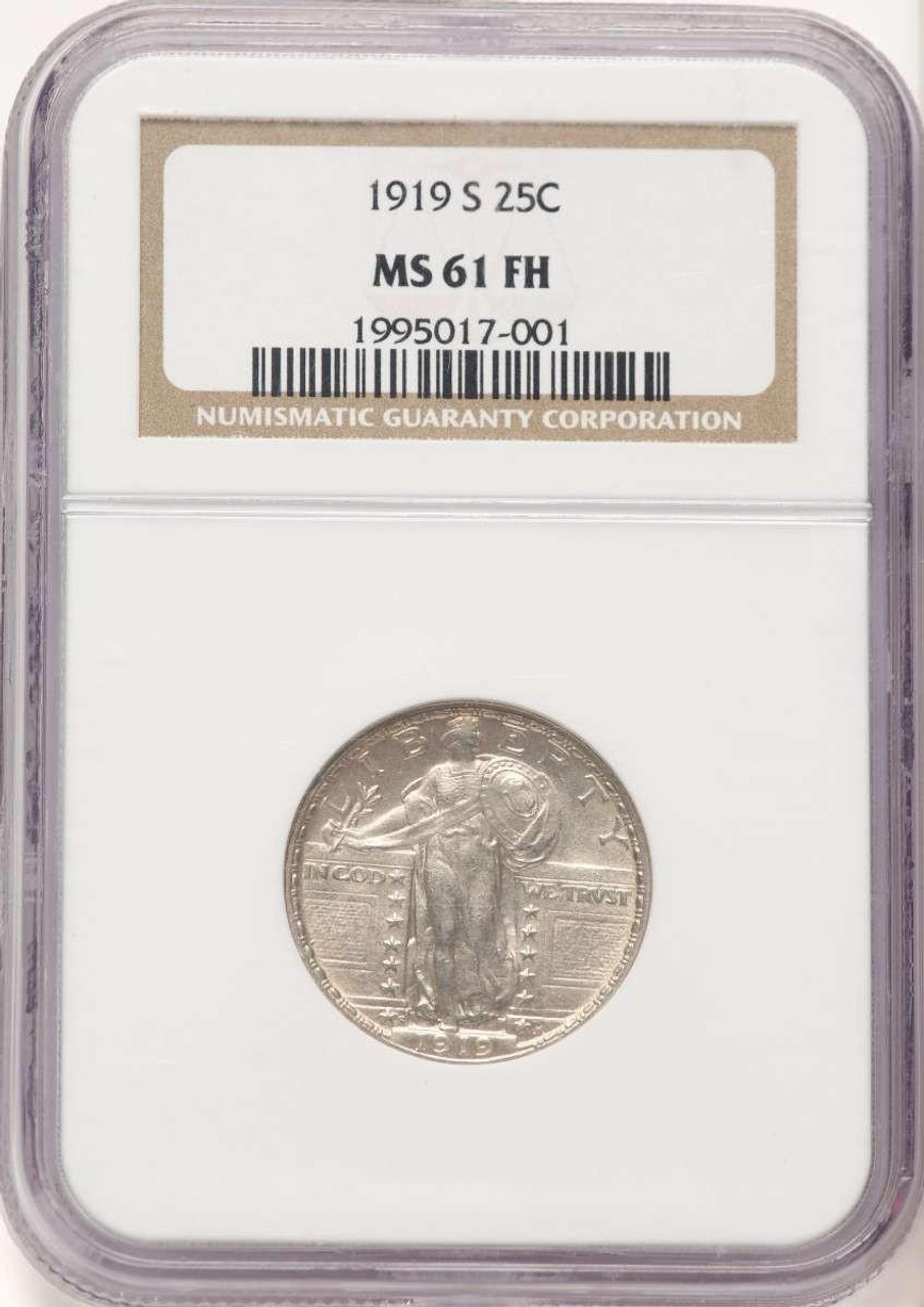 Bullionshark 1919-S 25C Standing Liberty Quarter Coin NGC MS61 - HAT782355008  Bullionshark 1919-S 25C Standing Liberty Quarter Coin NGC MS61 - HAT782355008