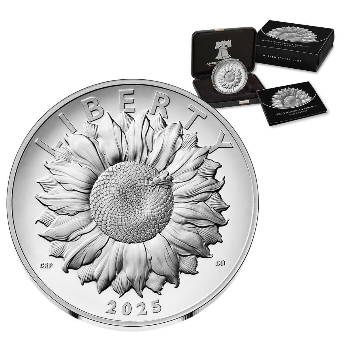 2025-P American Liberty Series Silver Medal w/ OGP Box & COA