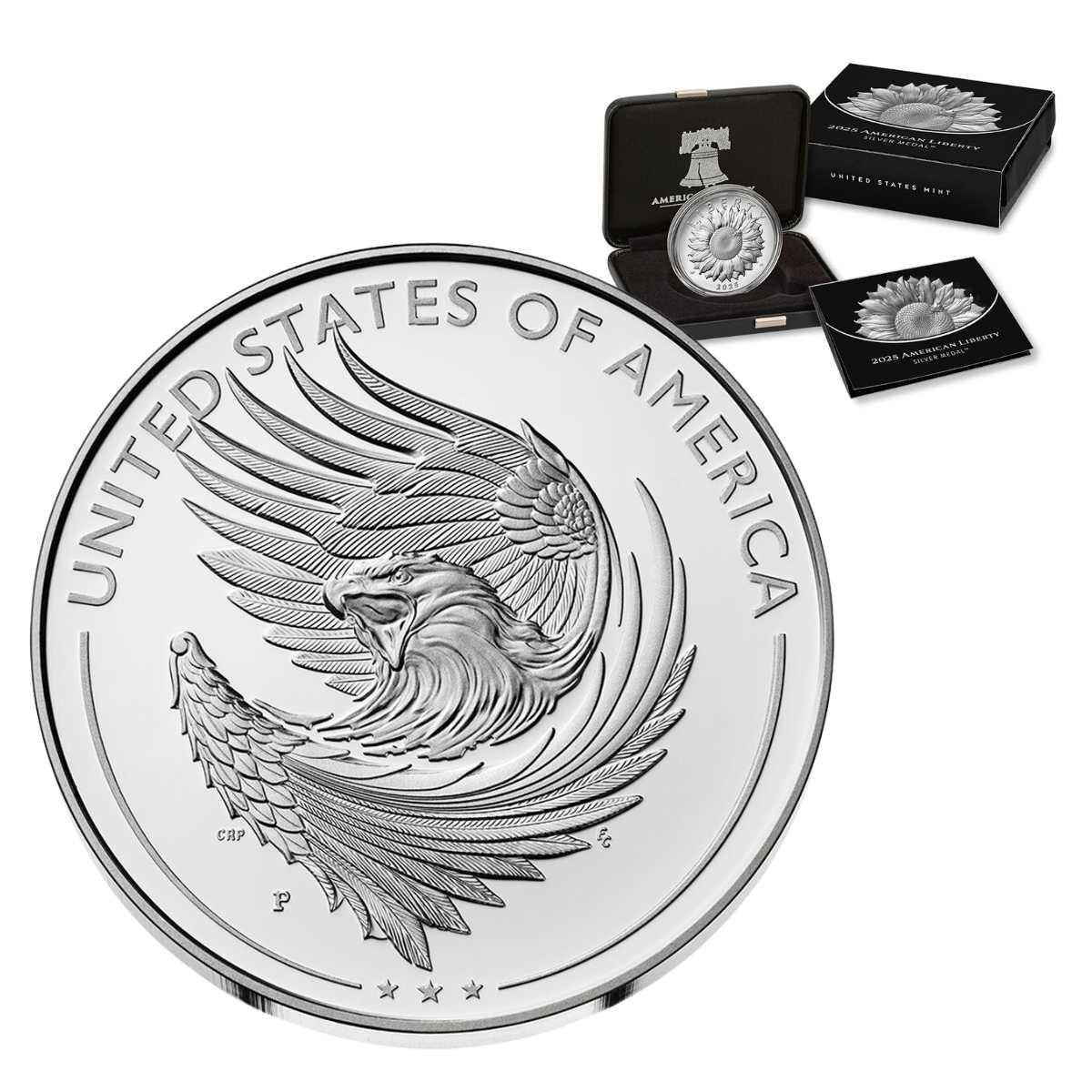 2025-P American Liberty Series Silver Medal w/ OGP Box & COA