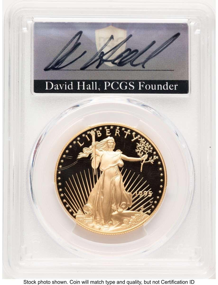 Bullionshark 1995-W $10 1/4 oz American Gold Eagle Coin PCGS MS70 - HAT782170007 