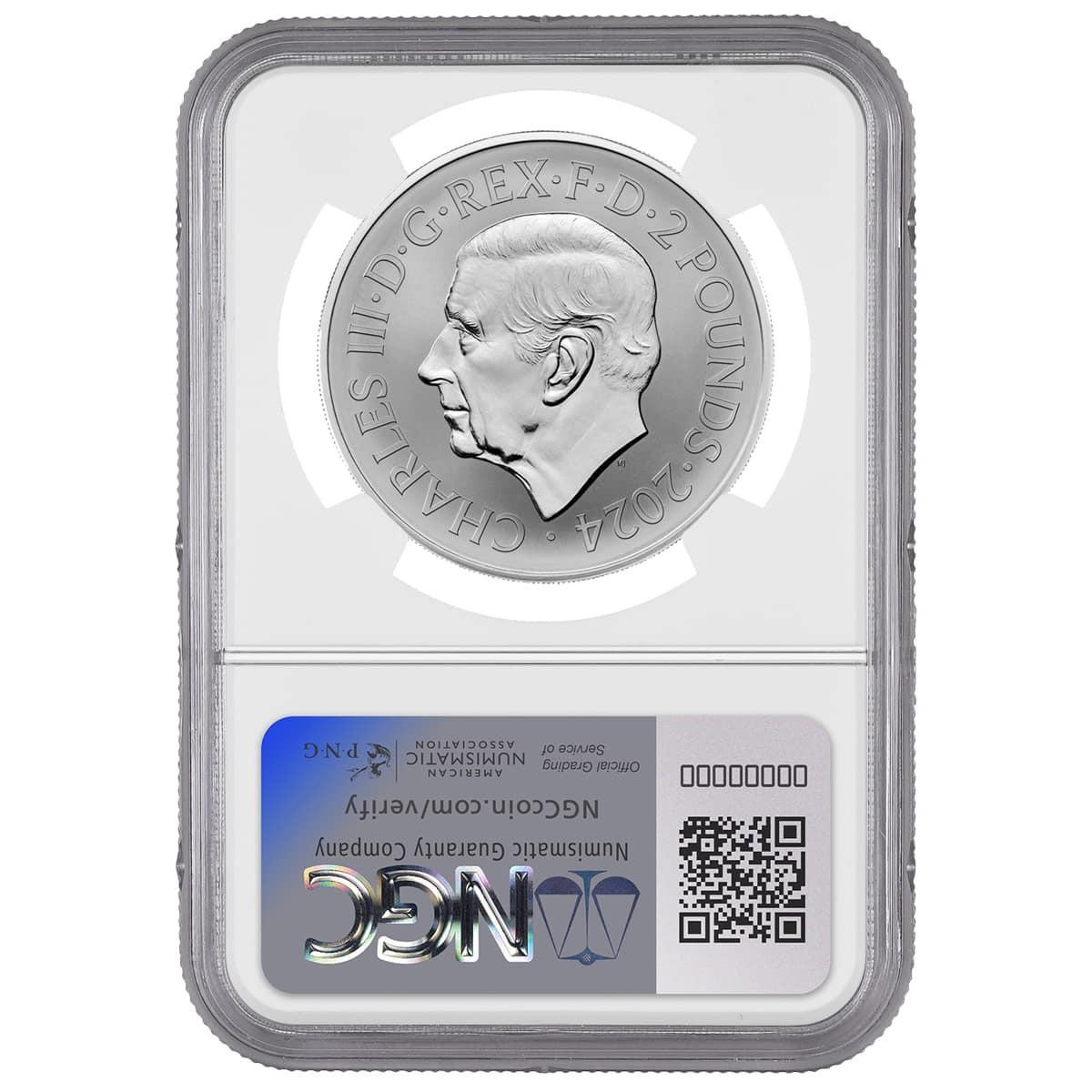 2022 イギリス ブリタニア 銀貨 NGC PF70 ULTRA CAMEO 2024 Great Britain £2 Britannia & Liberty 1 oz Silver Proof Coin