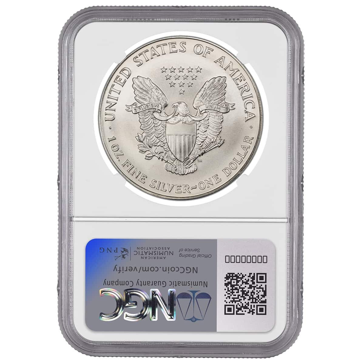 1996 Silver Eagle NGC MS69 - From US Mint Sealed Box (Key Date)