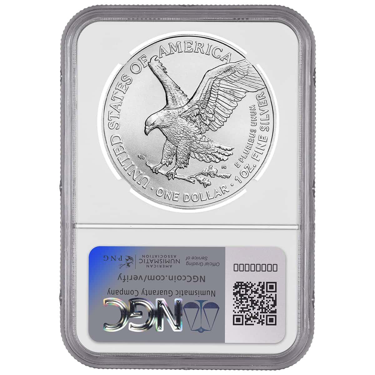 2026 Silver Eagle NGC MS70 Brown Label - 40th Anniversary