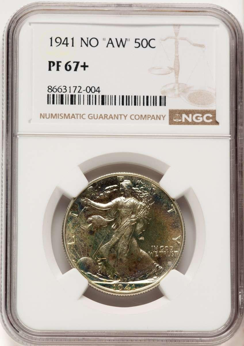 Bullionshark 1941 50C Proof Walking Liberty Half Dollar Coin NGC PF67  + - HAT775405008 