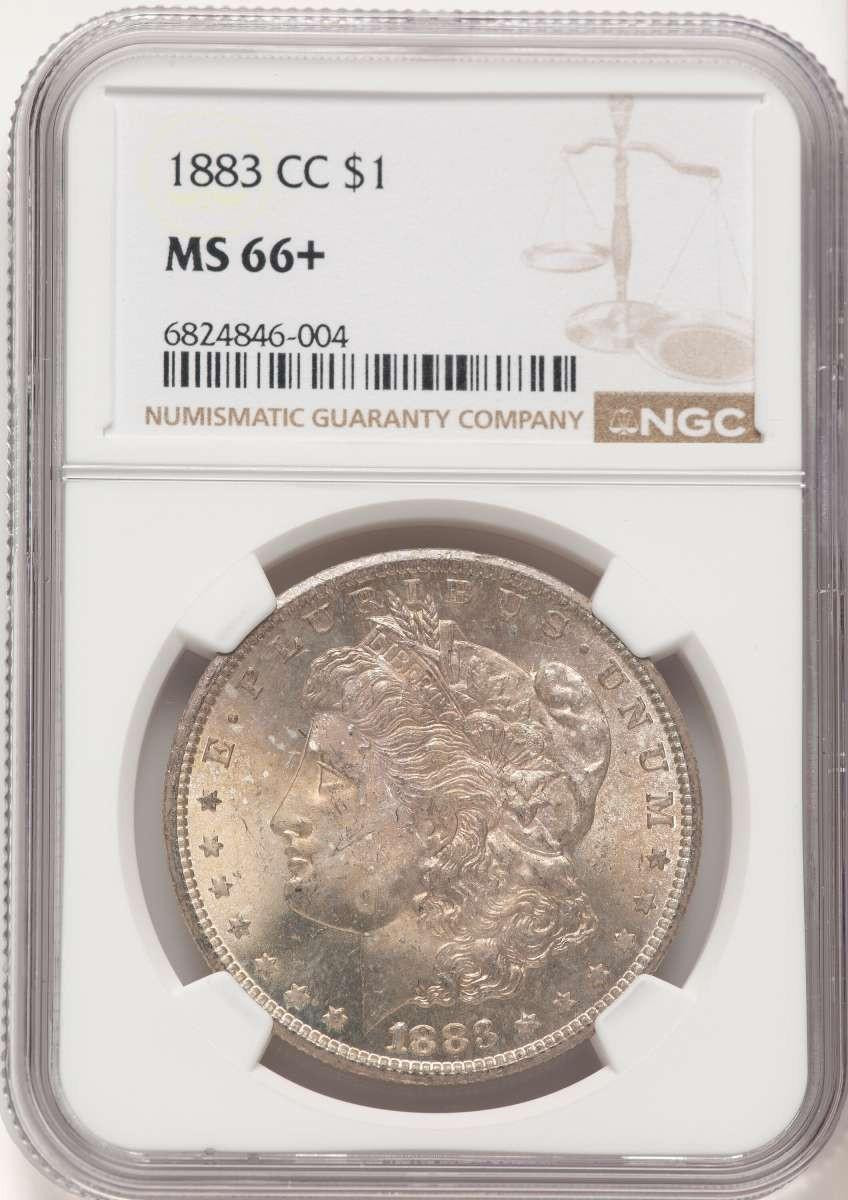 Bullionshark 1883-CC S$1 Morgan Silver Dollar Coin NGC MS66  + - HAT784652005 
