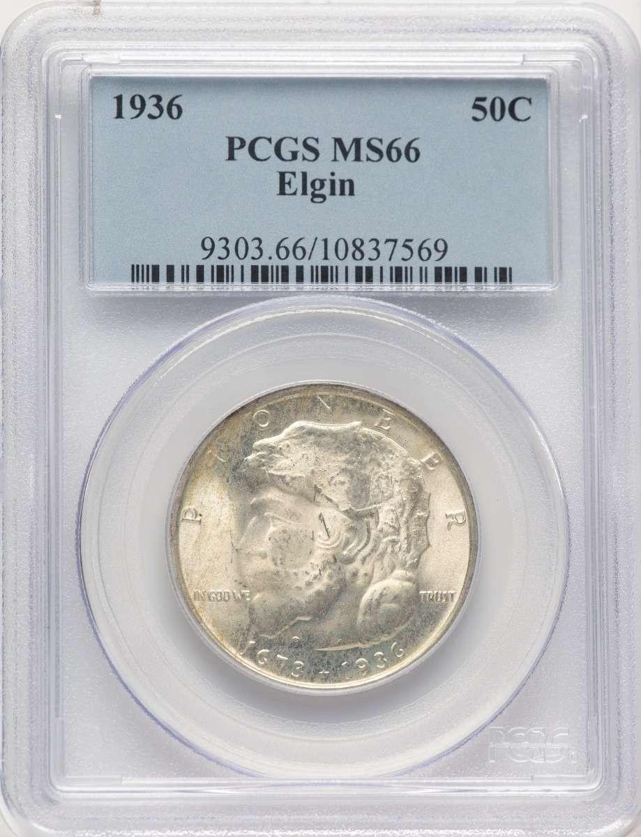 Bullionshark 1936 50C Commemorative Silver Coin PCGS MS66   Elgin - HAT522896027 