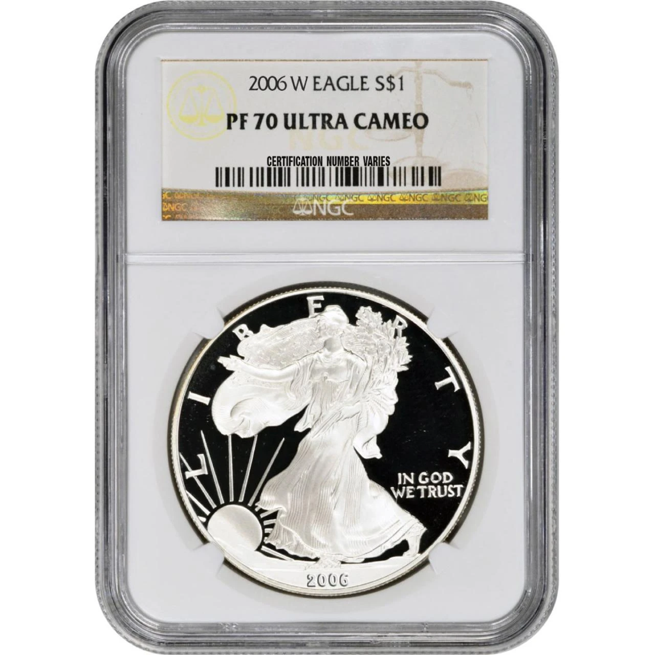 Bullionshark 2006-W American Silver Eagle Proof NGC PF70 UCAM - 20th Anniversary