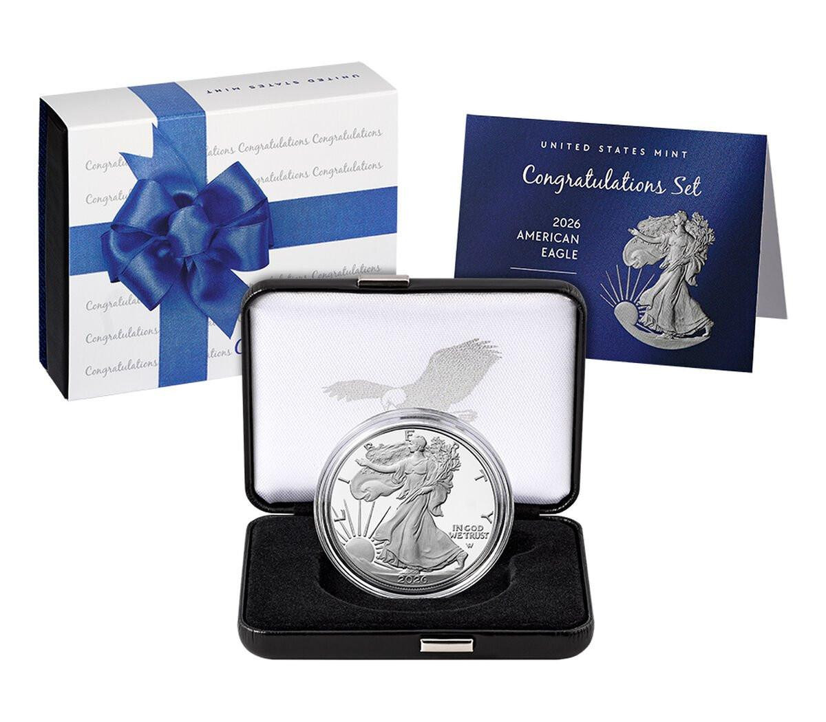  2026 Proof Silver Eagle - Congratulations Set 