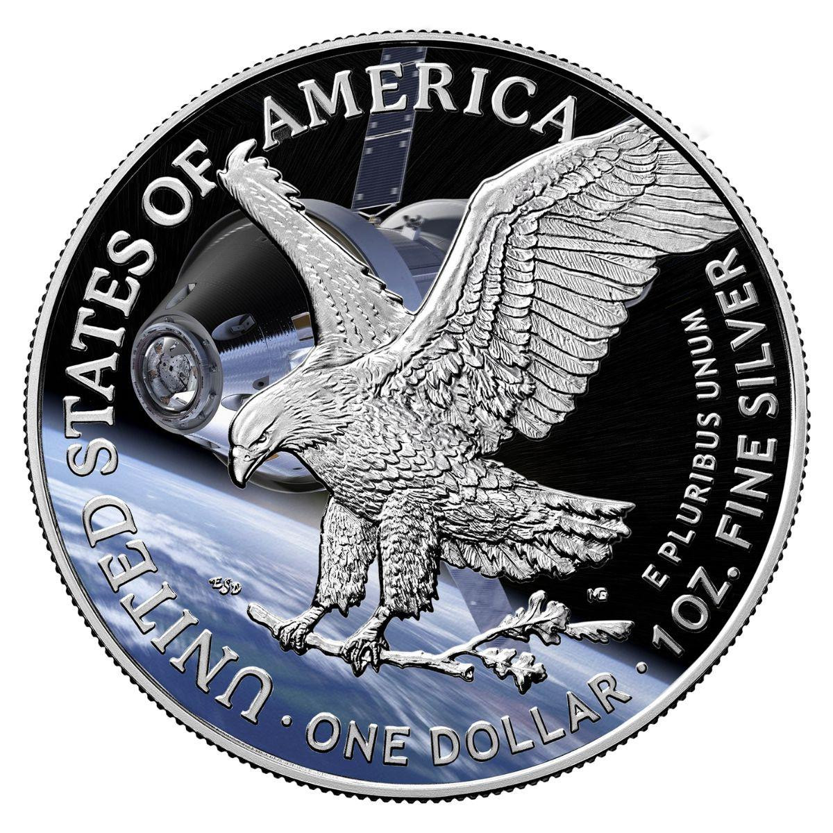 2026 Silver Eagle Artemis II Edition - Bullion Shark