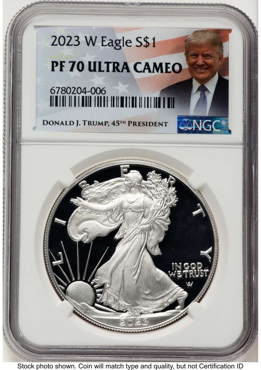 2023-W $1 Proof American Silver Eagle Coin NGC PF70 UCAM coin front image