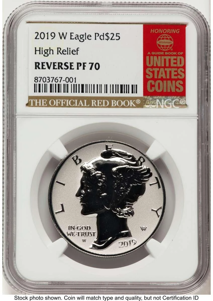 Bullionshark 2019-W $25 Reverse Proof Palladium Eagle Coin NGC rev PF70   One-Ounce - HAT784769009 