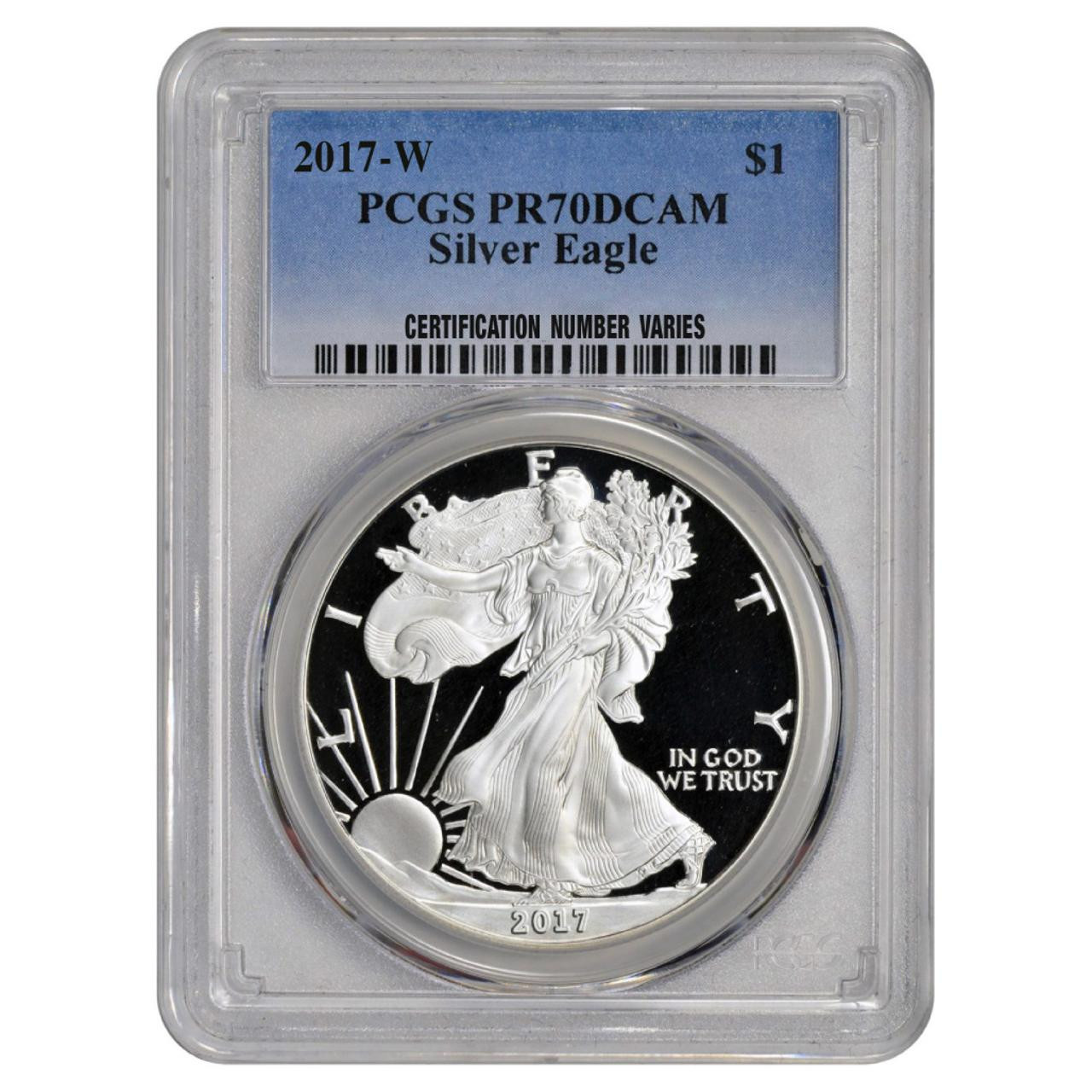 2017-W American Silver Eagle Proof - PCGS PR70 DCAM