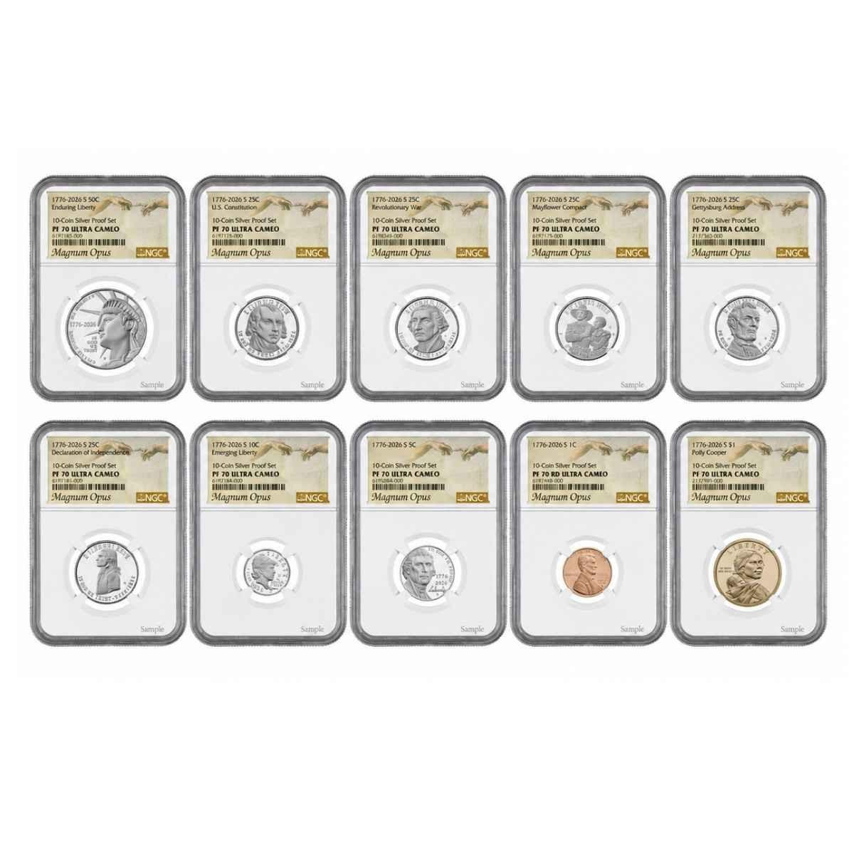 2026 Semiquincentennial Silver Proof Set NGC PF70 Ultra Cameo