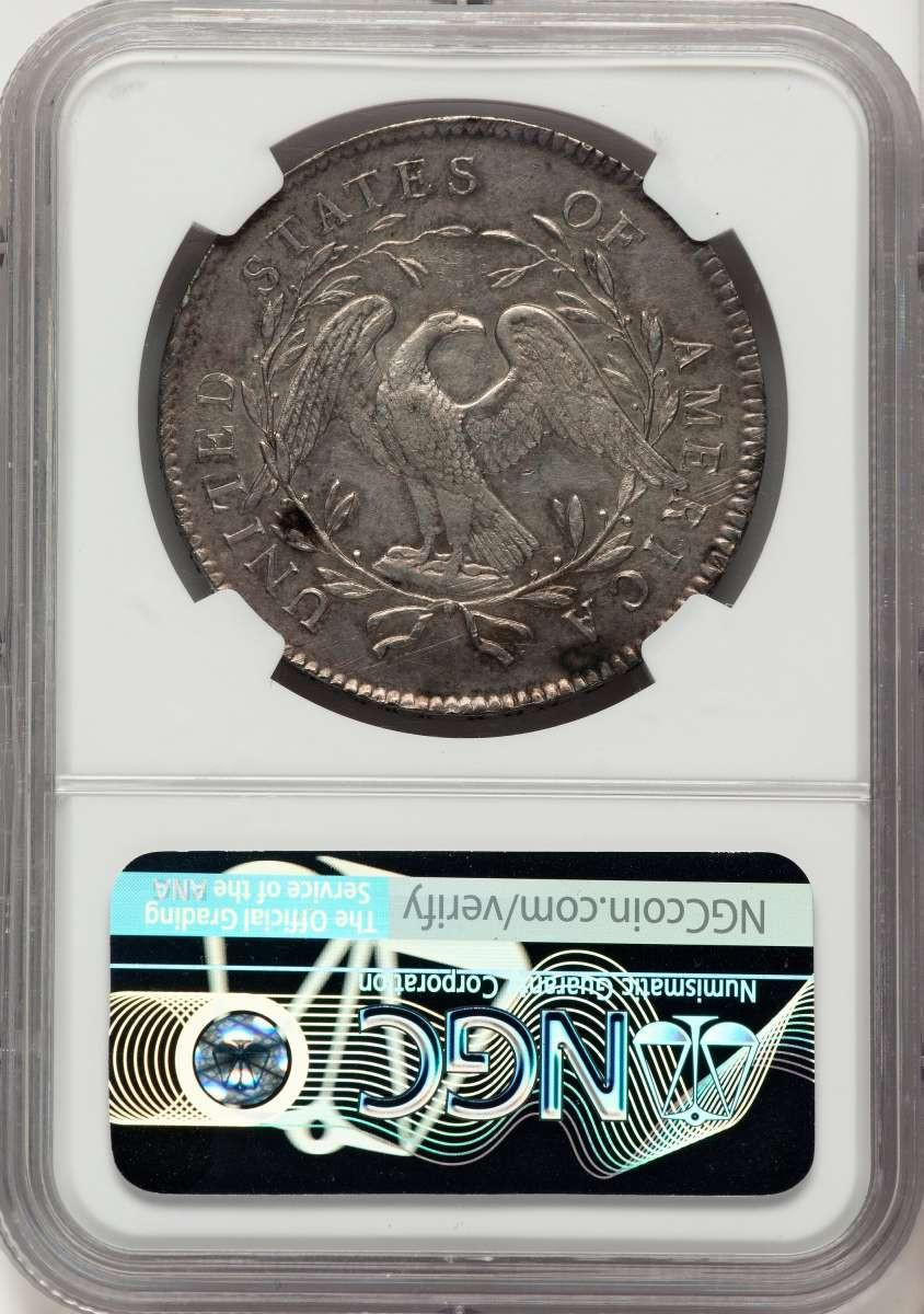1795 S$1 Flowing Hair Dollar Coin NGC AU55 Flowing Hair - Silver