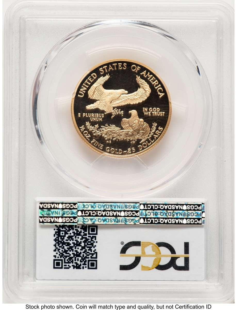 2006-W $25 Proof 1/2 oz American Gold Eagle Coin PCGS PR70 DCAM