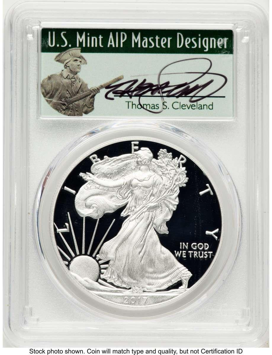 Bullionshark 2017-W S$1 Proof American Silver Eagle Coin PCGS PR70 DCAM - HAT789018015 