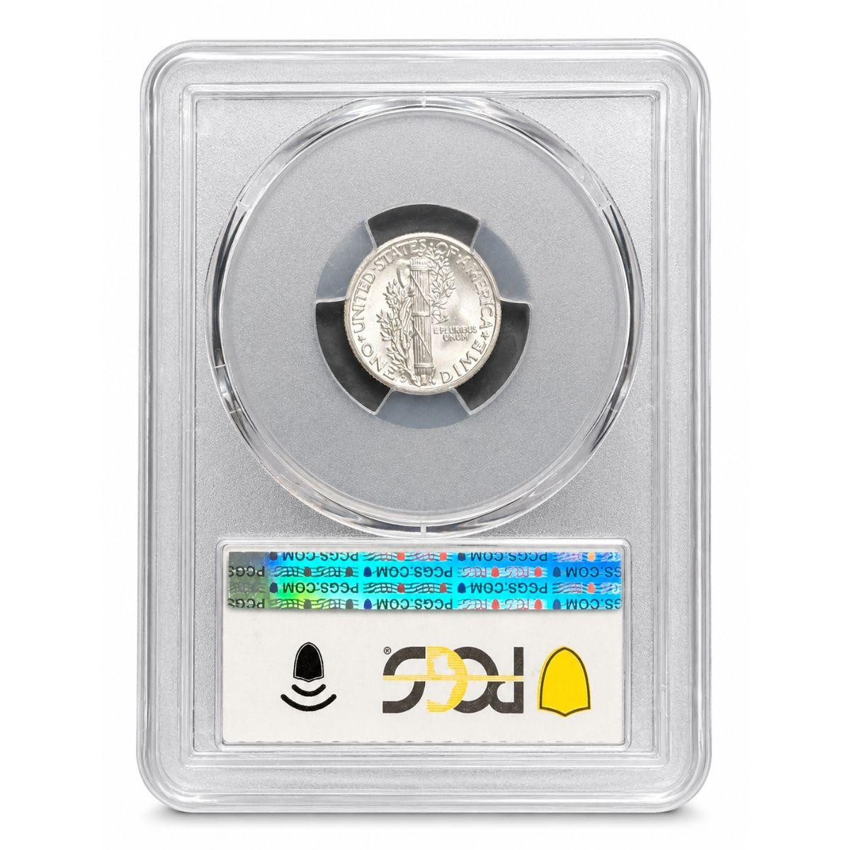 1942/1-D Mercury Dime PCGS MS66FB CAC Approved - Rare Overdate Variety
