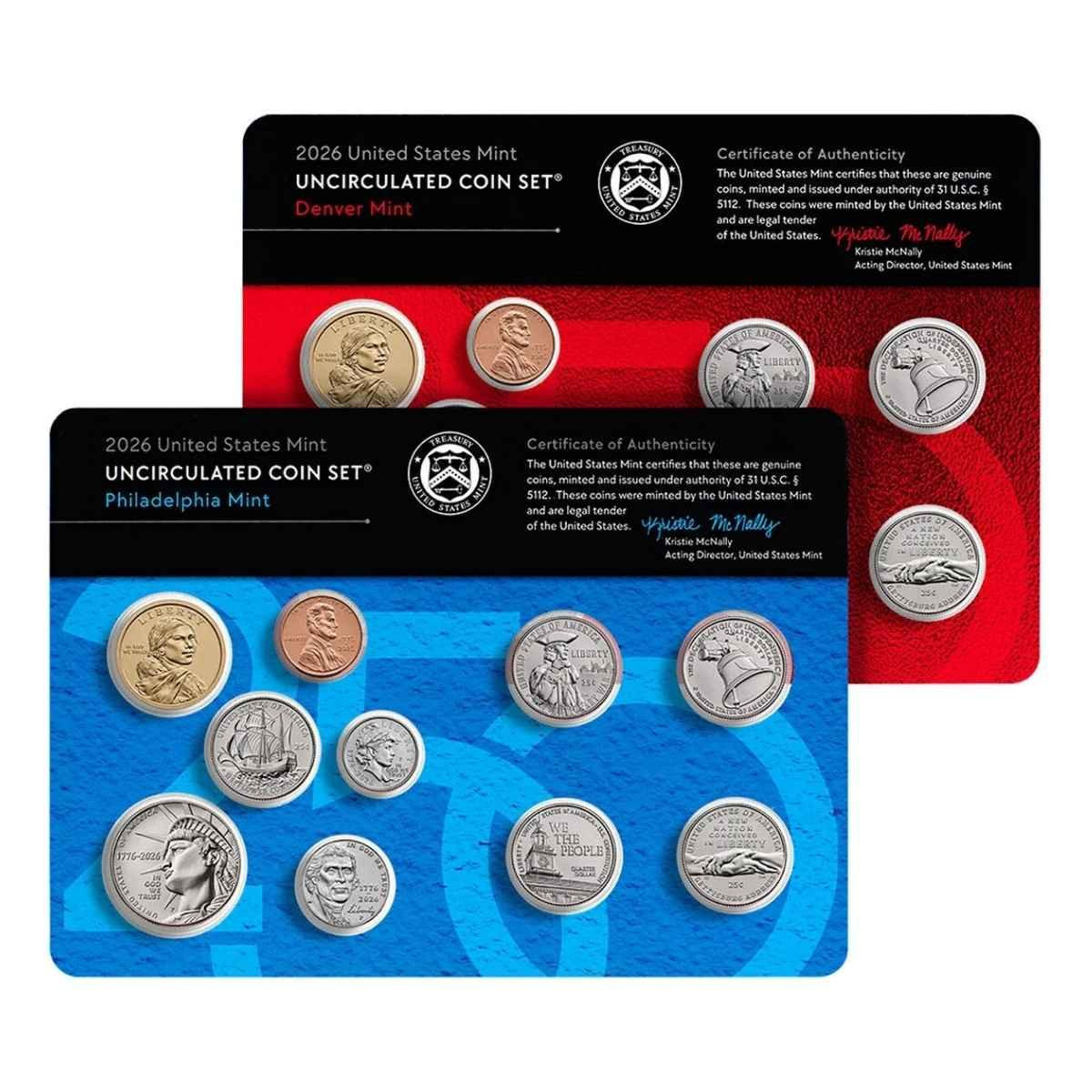  2026 U.S. Mint Set – Uncirculated - 20 Coin America 250 Collection 