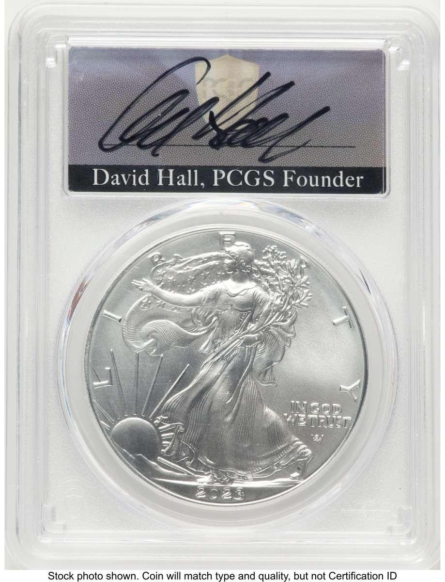 2023 $1 American Silver Eagle Coin PCGS MS70 . First Strike | Rare